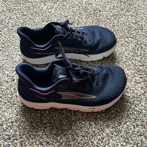Altra Navy and White Athletic Shoes